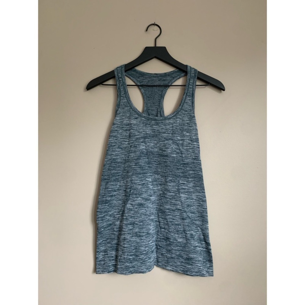 LULULEMON Marled Teal Swiftly Tech Tank